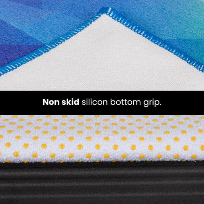 Yoga Drip: Hot Yoga Towel – Non Slip Yoga Mat Towel with Corner Pockets, Silicone Grip Dots & Subtle Alignment Lines | Sweat Absorbent, Moisture Wicking, Quick Dry | No Bunching or Sliding | 72” x 26”
