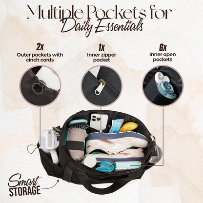 Yoga Mat Bag - Convertible Crossbody Yoga Bag, Travel Tote Back Pack