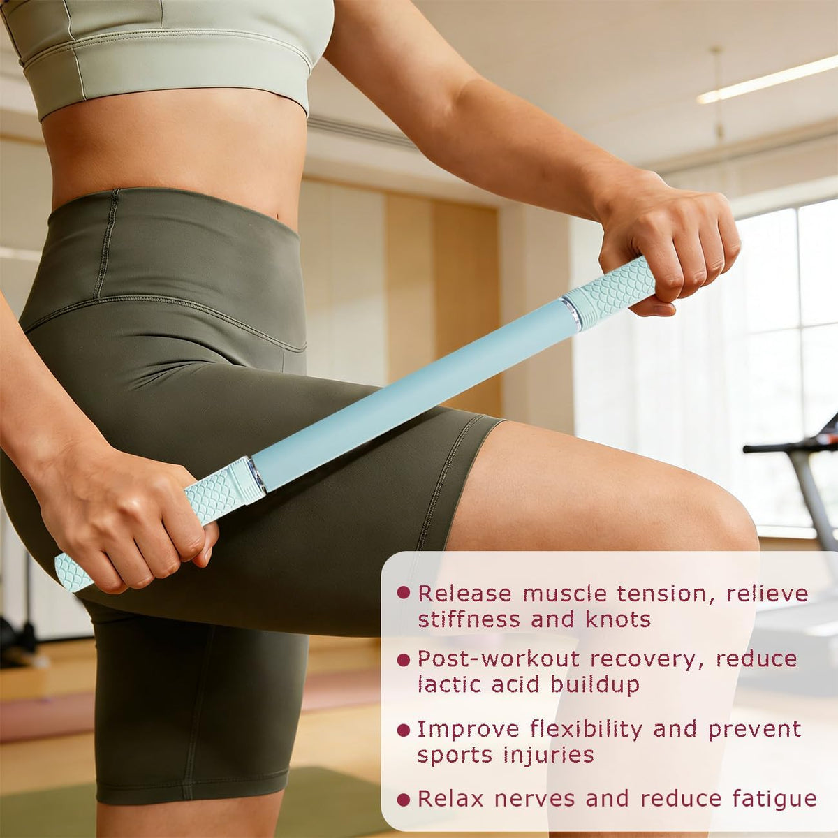 Muscle Roller Stick - Myofascial Release & Deep Tissue Massage Grey