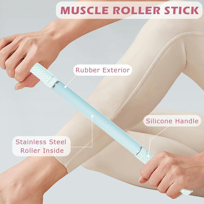 Muscle Roller Stick - Myofascial Release & Deep Tissue Massage Grey