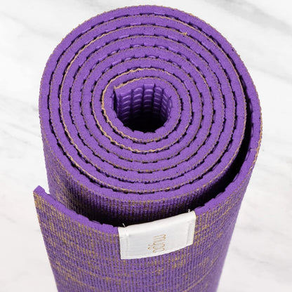 Jute Yoga Mat, High Performance Vegan Floor Exercise Mat, Eco Friendly Biodegradable Yoga Mat with PVC Backing,72" x 24", 0.2" Thickness