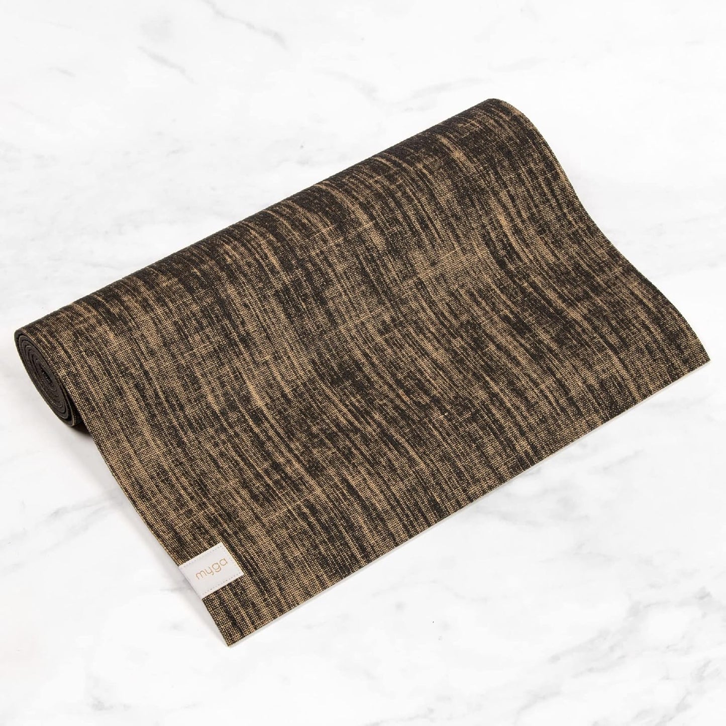 Jute Yoga Mat, High Performance Vegan Floor Exercise Mat, Eco Friendly Biodegradable Yoga Mat with PVC Backing,72" x 24", 0.2" Thickness