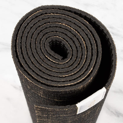 Jute Yoga Mat, High Performance Vegan Floor Exercise Mat, Eco Friendly Biodegradable Yoga Mat with PVC Backing,72" x 24", 0.2" Thickness