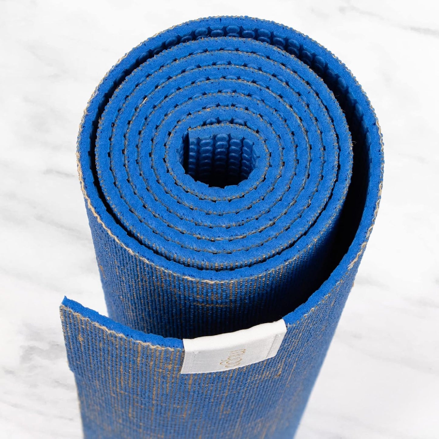 Jute Yoga Mat, High Performance Vegan Floor Exercise Mat, Eco Friendly Biodegradable Yoga Mat with PVC Backing,72" x 24", 0.2" Thickness