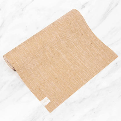 Jute Yoga Mat, High Performance Vegan Floor Exercise Mat, Eco Friendly Biodegradable Yoga Mat with PVC Backing,72" x 24", 0.2" Thickness