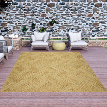 Hand Braided Jute 4 Ft Square Kilim Rug Flatweave Pink Geometric Pattern Jute Sisal Rug, Thick 0.27 Inch Indoor Outdoor Carpet for Kitchen, Bedside, Yoga Mat - Colors B