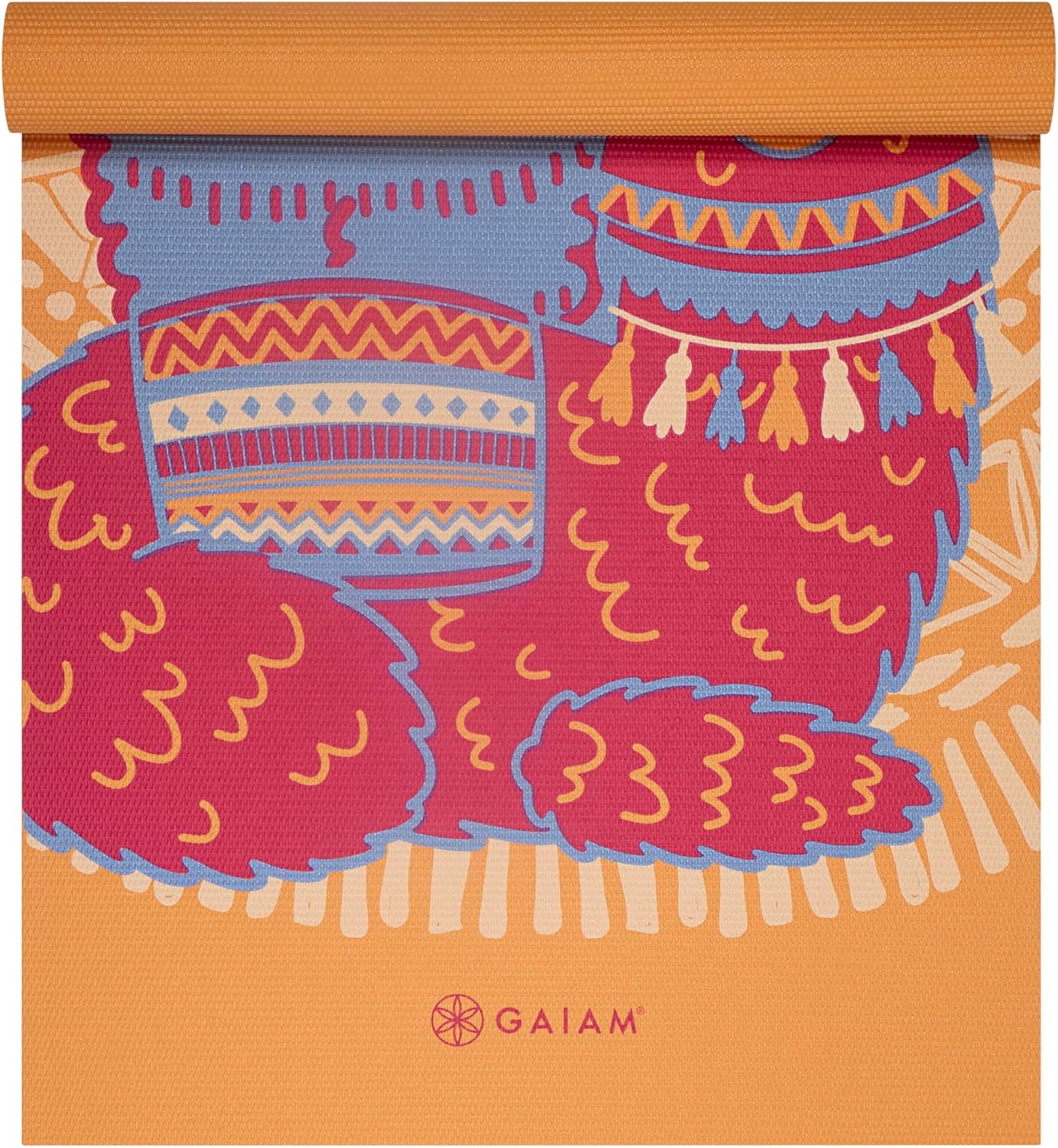 Gaiam Kids Yoga Mat Exercise Mat, Yoga for Kids with Fun Prints - Playtime for Babies, Active & Calm Toddlers and Young Children