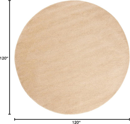 SAFAVIEH Himalaya Collection 6' Round Black HIM610C Handmade Premium Wool Area Rug