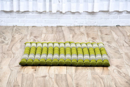 Leewadee Zabuton Seating Cushion – Square Floor Seat for Meditation Exercises, Light Yoga Mat Filled with Kapok