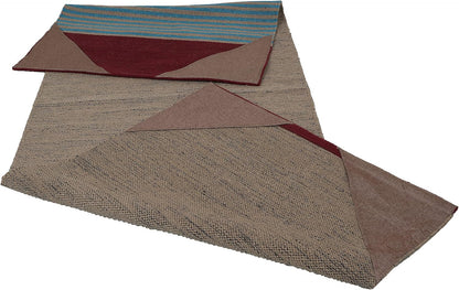 KD Yoga Rug Mat Convert Plastic Yoga Mat to Eco Friendly 100% Cotton Gripping with Corner Pocket