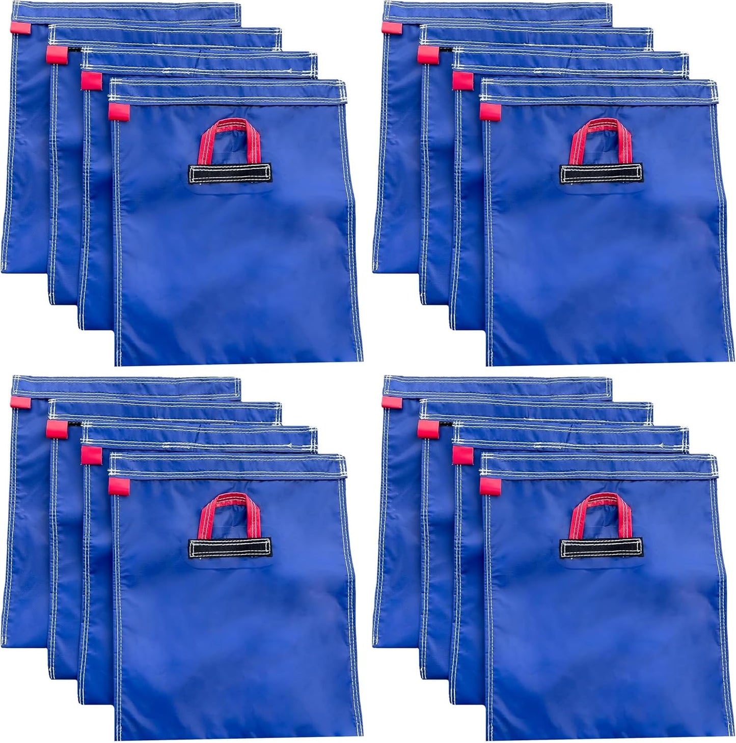 Hullaballoo Durable Vinyl Sand Bags, Outdoor Indoor Anchor Safety Product for Inflatable Bounce House, Water Slides, Canopies and Tents, Holds 50 Pound Capacity, 4 Pack