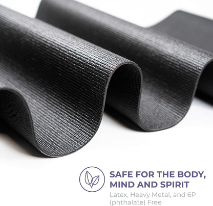 Voyage Yoga Mat, 6 Pack, 72" x 24" Professional Studio and Gym Bulk Yoga Mats, 5mm Thick, Durable, Anti-Tear, Non Slip Fitness and Exercise Mats