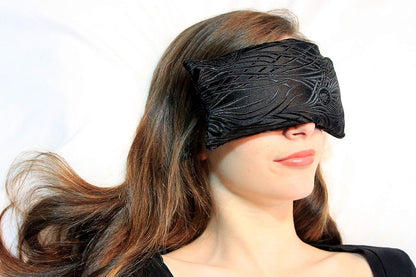 Handmade Luxe Serenity Eye Pillow - All-Natural Flaxseed - Unscented or Lavender Scented – Weighted Eye Mask for Yoga, Meditation, Hot & Cold Therapy