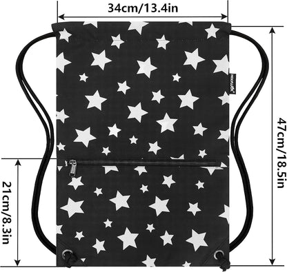 HOLYLUCK Drawstring Backpack Bag Sport Gym Sackpack - Colors B