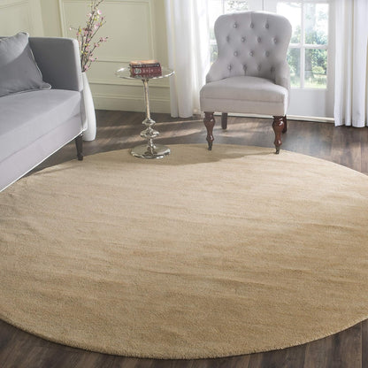 SAFAVIEH Himalaya Collection 6' Round Black HIM610C Handmade Premium Wool Area Rug