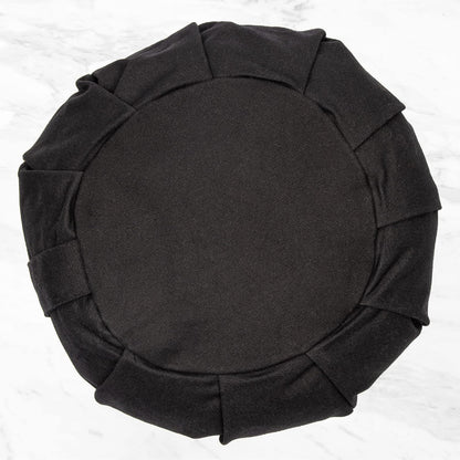 Myga Zafu Yoga Meditation Cushion with Washable Cover - Floor Cushion Pillow with Natural Buckwheat Filling - Soft Round Cotton Design for Meditating or Pranayama Exercises