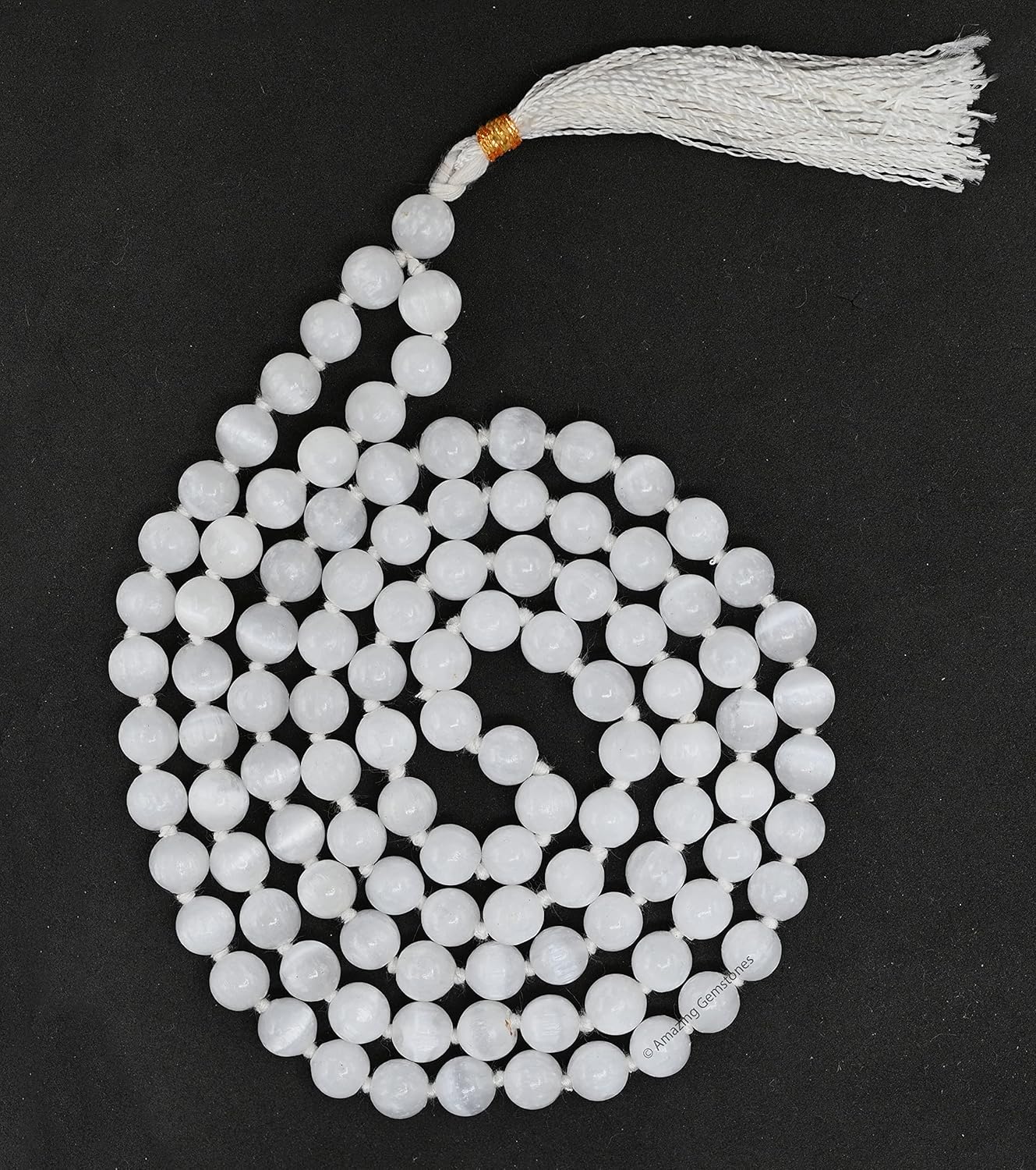 Amazing Gemstone 108 Beads Handmade Mala (Knotted, Rudraksha) - Colors B