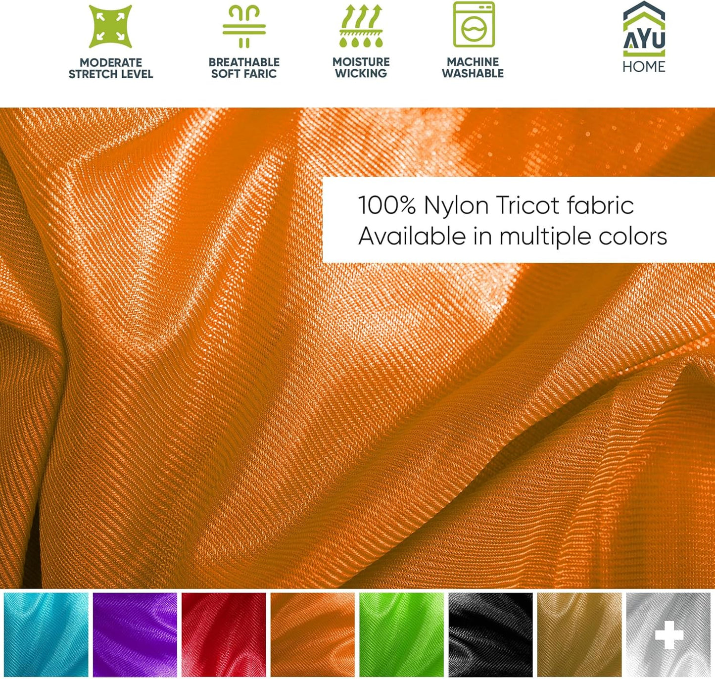 AyuHome Aerial Silks Kit for Home - Premium Yoga Swing for Kids and Adults with 660 lbs Capacity - Versatile Aerial Yoga Hammock for Gymnastics Training