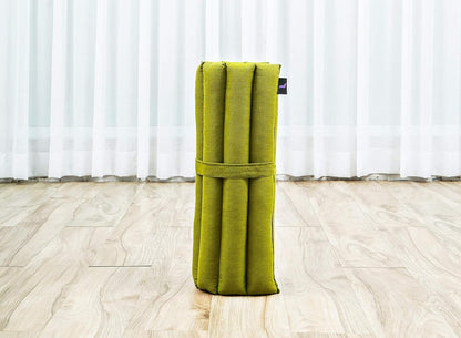 Leewadee Meditation Cushion Set – 1 Small Zafu Yoga Pillow and 1 Small Roll-Up Zabuton Mat Filled with Kapok
