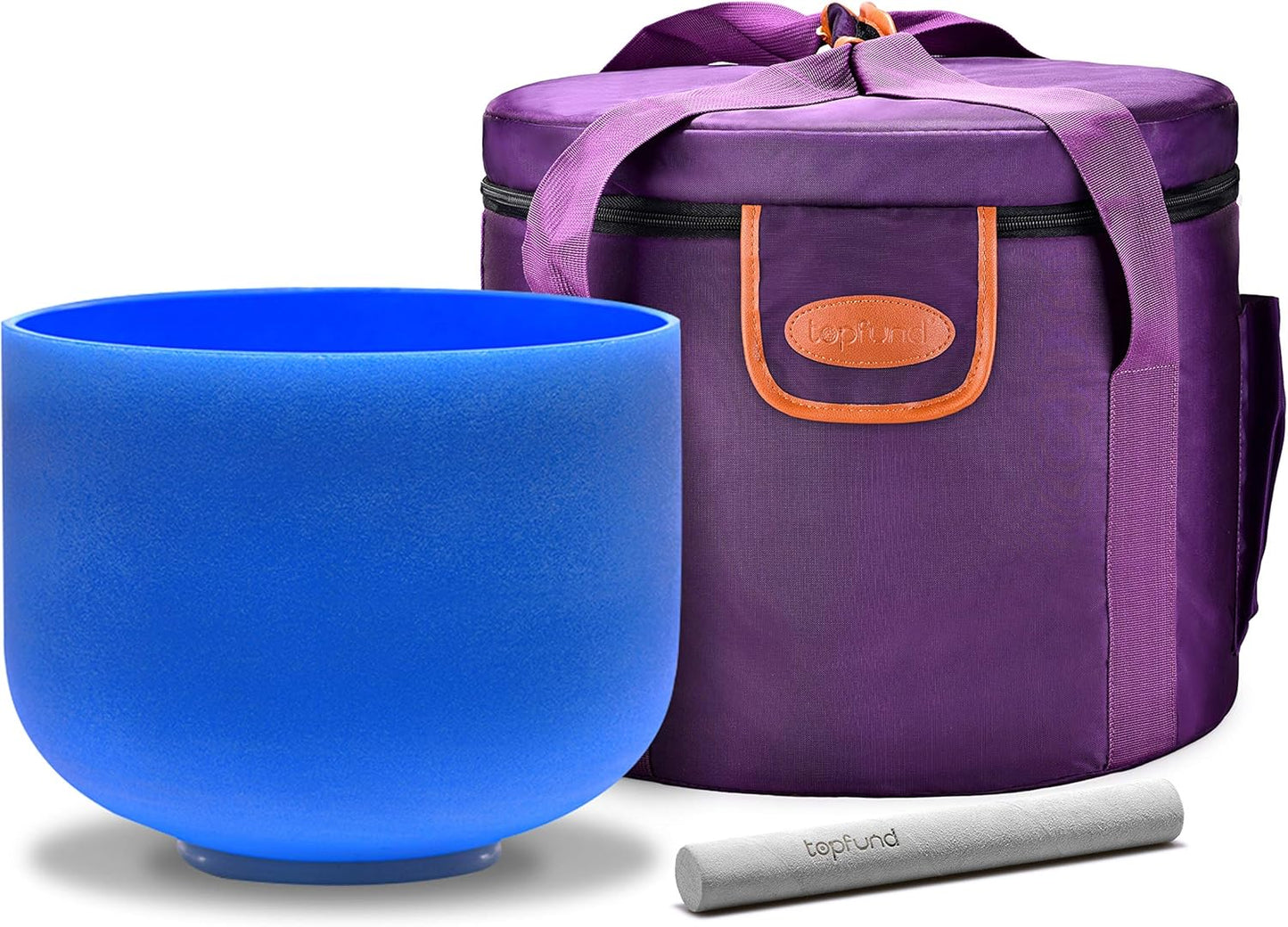 TOPFUND Pink Purple F Note Crystal Singing Bowl Heart Chakra 8 inch with Suede Mallet