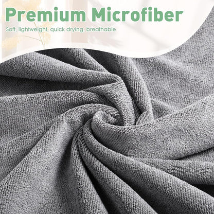 Breling 10 Pcs Hot Yoga Towels Bulk Non Slip Microfiber Anti Slip Absorbent Multicolor Wicking Pilates Yoga Mat Towel for Women Men Pilates, 27" x 72" (Classic)
