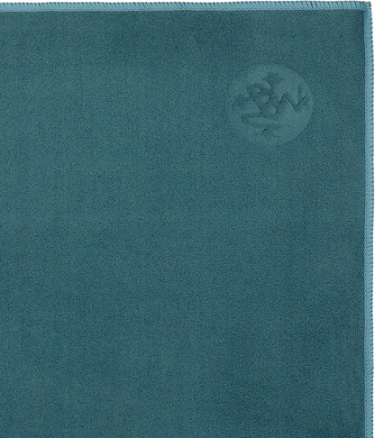 Manduka eQua Hot Yoga Mat Towel - 71" | Rapid Moisture Activated Grip | Ultra Soft Microfiber | Quick Dry | Lightweight, Travel Friendly Mat Layer | 71 x 24 inches | Thunder