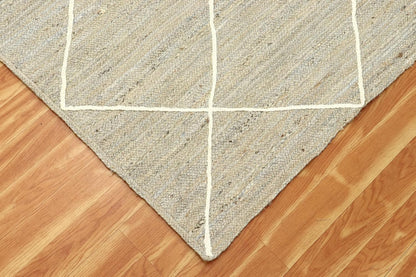 Heavy Material Hand Braided Jute 3x5 Natural Jute Beige Multi Geometric Design Hand Woven Rug Flatweave Area Carpet Indoor Outdoor Rugs for Kitchen Garden Yoga Mat - Colors B