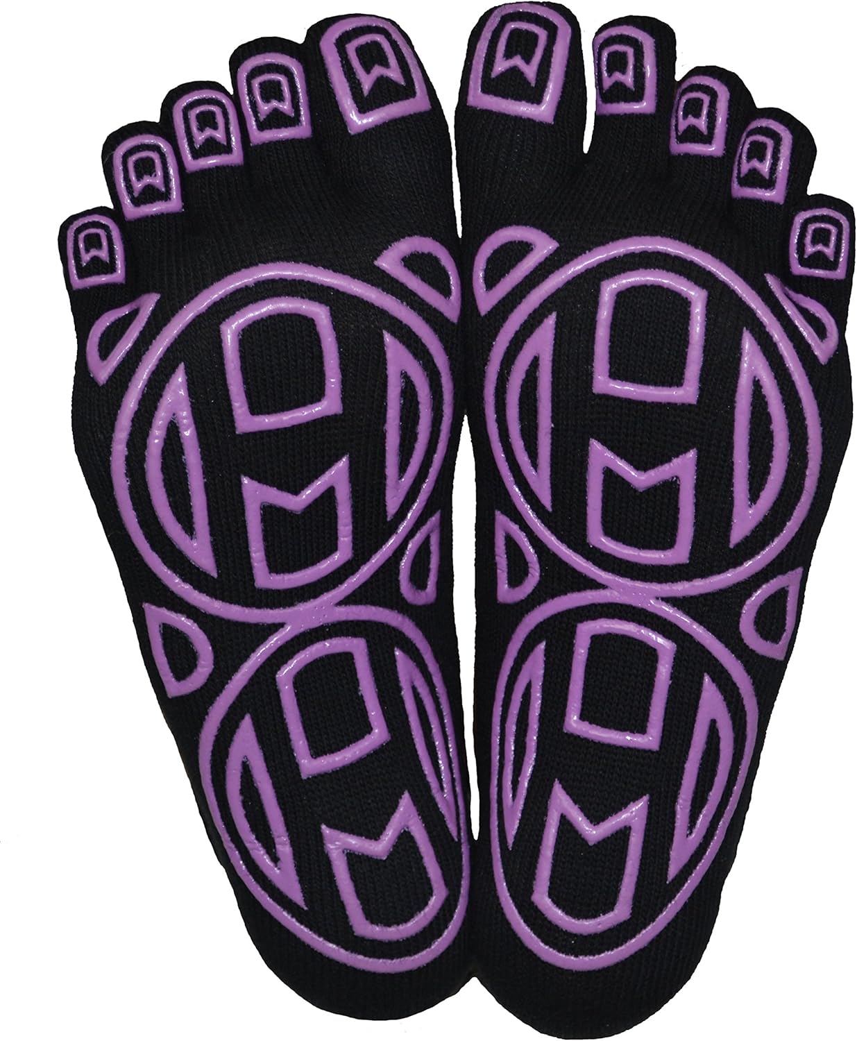 Mato & Hash 5-Toe Exercise Barefoot Feel Yoga Socks With Full Grip