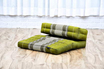 Leewadee Foldable Floor Mattress – 2 in 1 Floor Meditation Mat for Yoga and Relaxation, Seating Futon with Kapok
