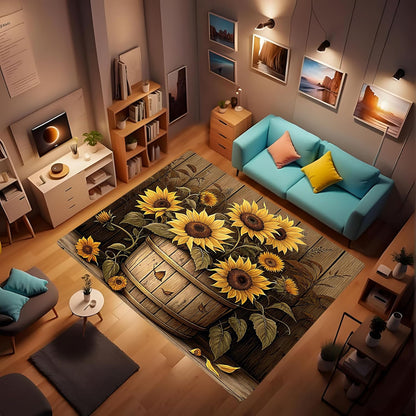 Butterfly Carpet Area Rug - Lovely Butterflies Printed Carpets for Kids Butterfly Theme Living Room Indoor Bedroom Decor Soft Polyester Yoga Mat 2'x3'