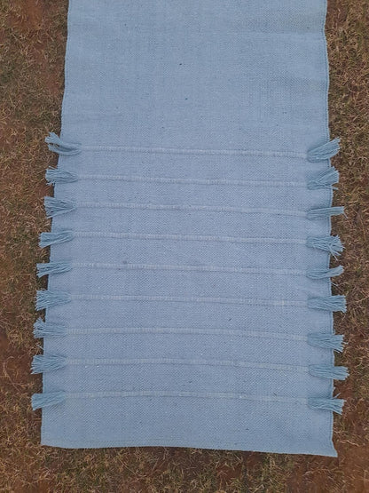 Jaipur art & Rugs Organic Cotton Yoga Mat - Eco-Friendly Hand-Woven Rug - Non Slip & Thick (24”x72”x5mm) for Everyday Fitness at Home - Comfortable Extra-Long