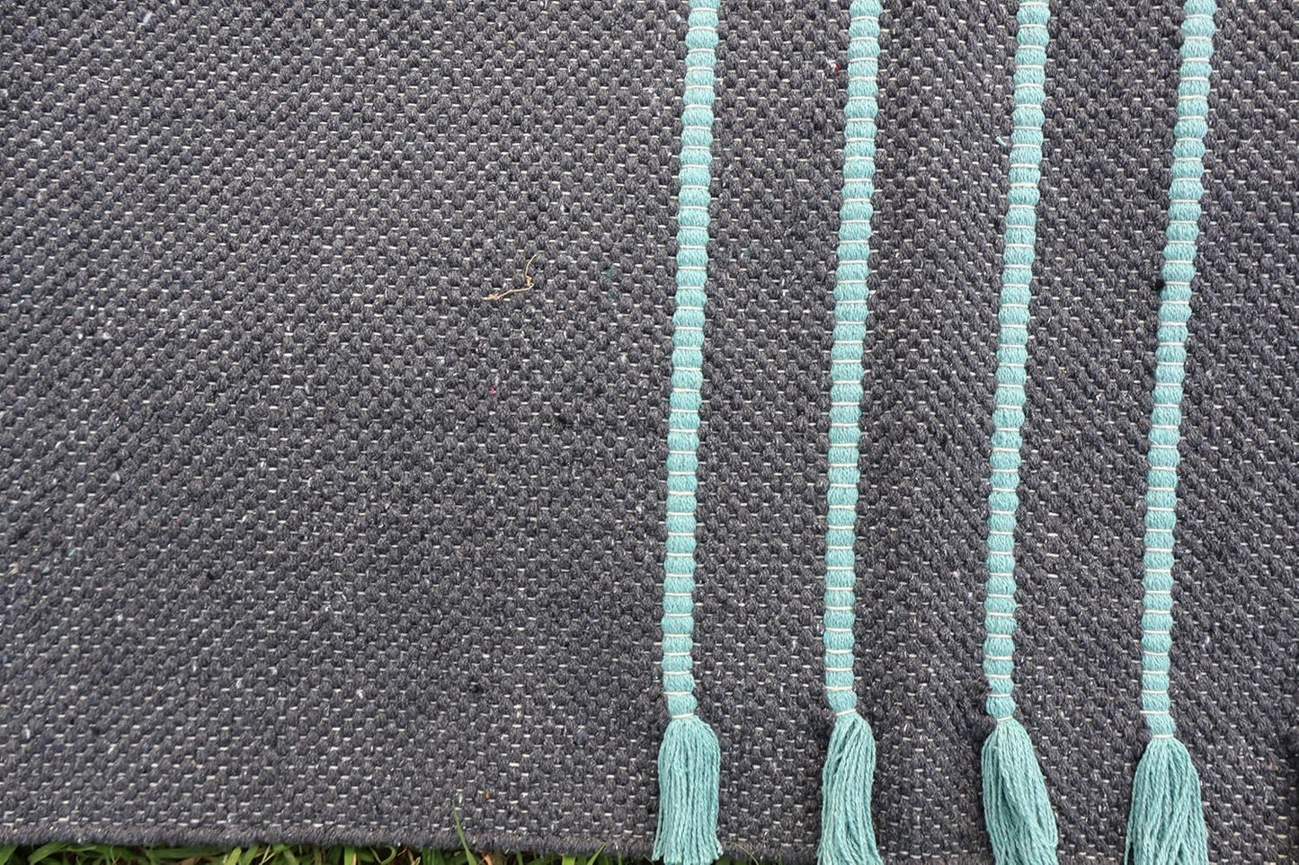 Cotton Organic Yoga Mat - Eco-Friendly Hand-Woven Rug - Handloom Foldable Yoga Mat for Everyday Fitness Maditation Rug - (24”x72”)