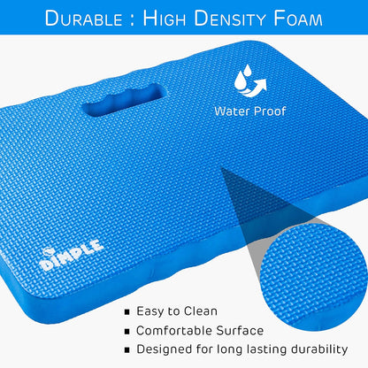 Dimple Thick Kneeling Pad | Garden Pad for Gardening | Kneeling Pad for Work | Garden & Bathtub Kneeler for Baby Bath | Kneeling Mat for Exercise & Yoga (XL) 17.8 x 11, Thickest 1-½"(2 Pack, Blue)