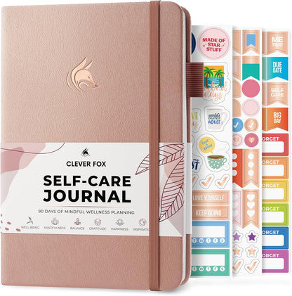 Clever Fox Self-Care Journal – Daily Reflection Notebook – Mental Health & Personal Development Planner, Meditation & Mood Log, A5 (Turquoise)