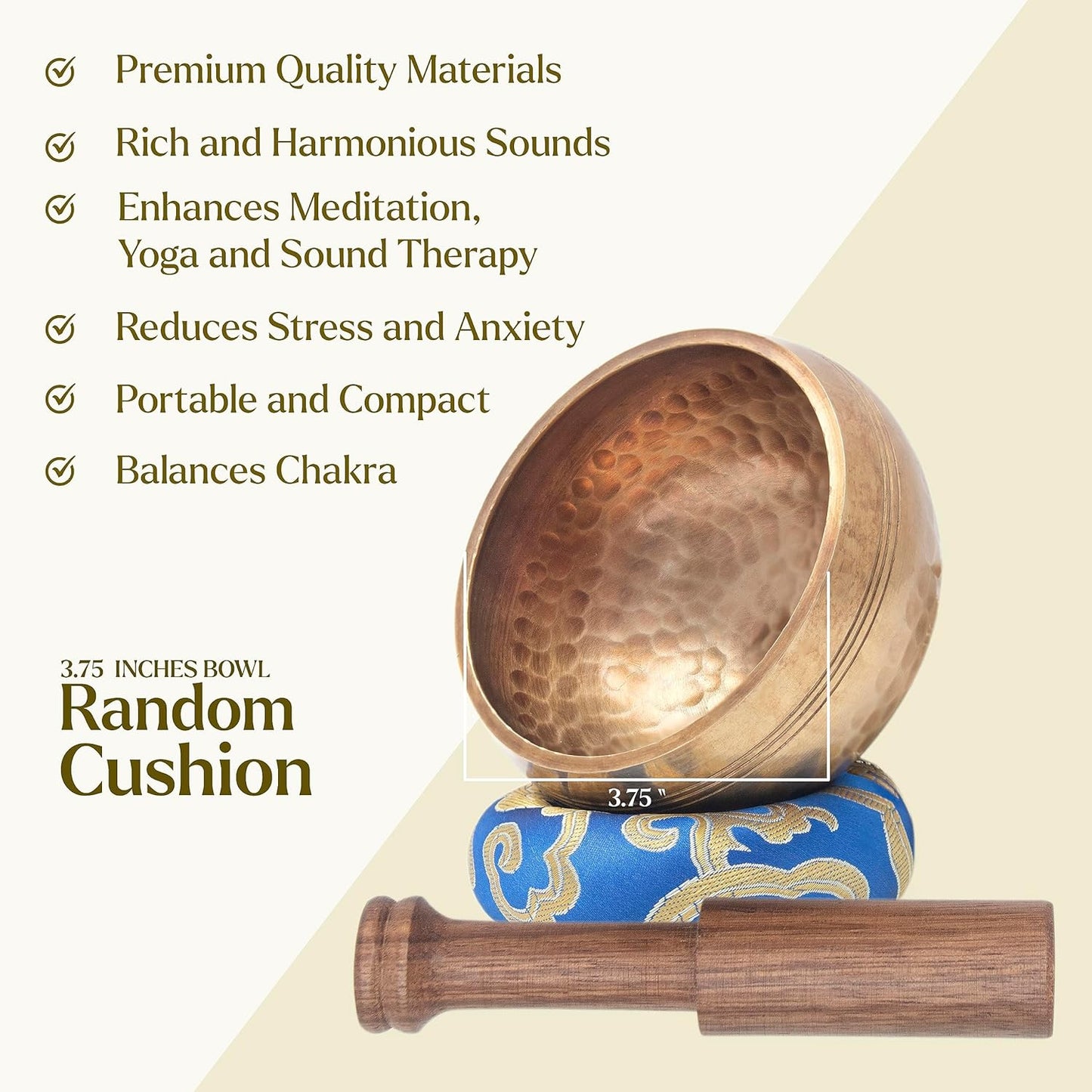 Tibetan Singing Bowl Set - Authentic Cuencos Tibetanos for Sound Healing, Meditation & Chakra Balancing - Includes Cushion, Mallet-Unique Spiritual Gifts for Women and Men (7 Chakra Hand Hammered Set)