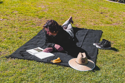 Open Road Goods Bulk Handmade Solid Color Yoga Blankets - Thick Mexican Blankets or Throws - Made for Yoga! (12 Pack, Black)