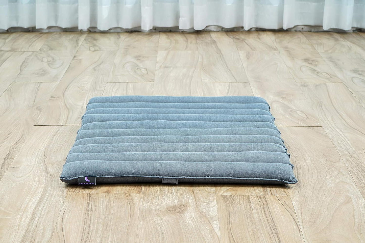 Leewadee Meditation Cushion Set – 1 Small Zafu Yoga Pillow and 1 Small Roll-Up Zabuton Mat Filled with Kapok