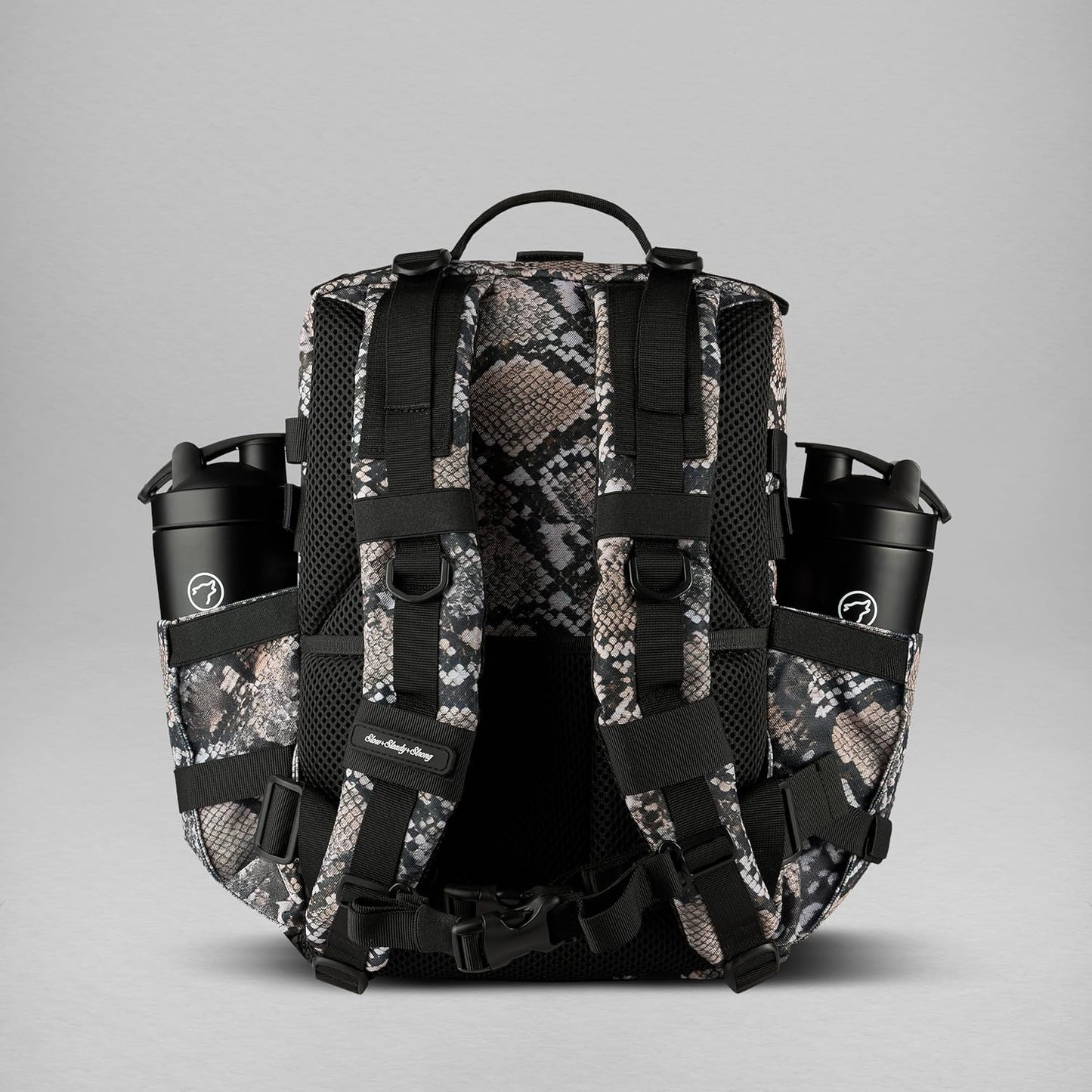 WOLFpak 35L Tactical Gym Backpack (Alpha Black) Durable 1000D Waterproof Oxford Material with MOLLE Webbing, Laptop Pocket & Dual Cup Holders, Durable Fitness/Travel/Military Daypack