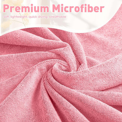 Breling 10 Pcs Hot Yoga Towels Bulk Non Slip Microfiber Anti Slip Absorbent Multicolor Wicking Pilates Yoga Mat Towel for Women Men Pilates, 27" x 72" (Classic)