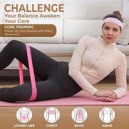 Pilates Kit for Women – 16PCS Home Pilates Workout Kit for Beginners, Pilates Ring Set with Ball, Resistance Bands & Accessories, Full Body Toning Equipment for Home Workouts