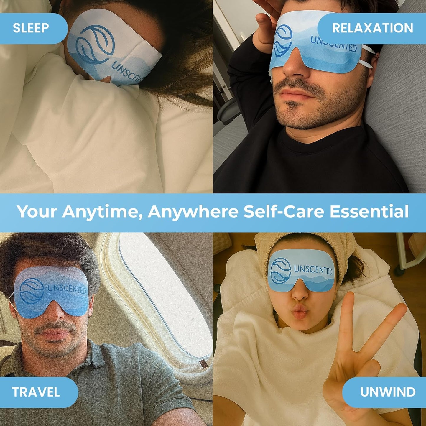 Body Restore Heated Eye Mask for Dry Eyes 30 Pack – Fathers Day Gift for Dad, Birthday Gifts for Women and Men, Self Heating Warm Compress, Relaxation – Variety