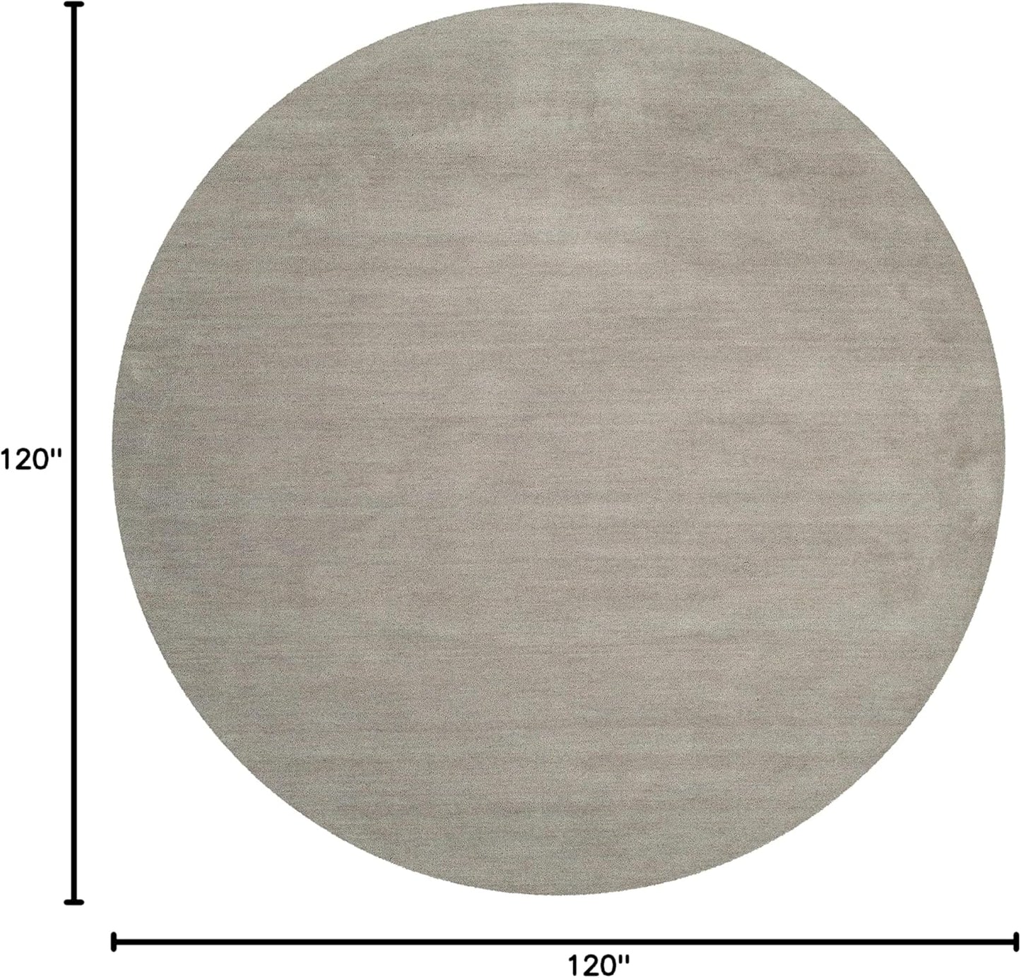 SAFAVIEH Himalaya Collection 6' Round Black HIM610C Handmade Premium Wool Area Rug