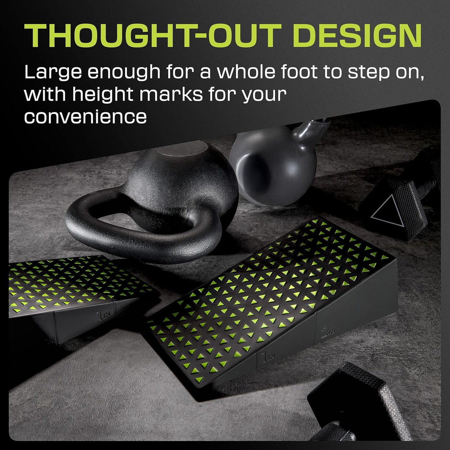 Flexelent Squat Wedge Block Pair - Heel Elevated Squat Wedge for Deeper Squats, Heavy Lifting and Better Form - 17° Angle Exercise Wedges, Slant Board for Squats with Carry Backpack