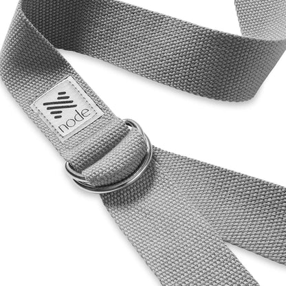 7-1/2' Yoga Strap for Stretching, Woven Cotton Blend Yoga Strap with Adjustable D-Ring Buckle for Exercise, Therapy and Fitness