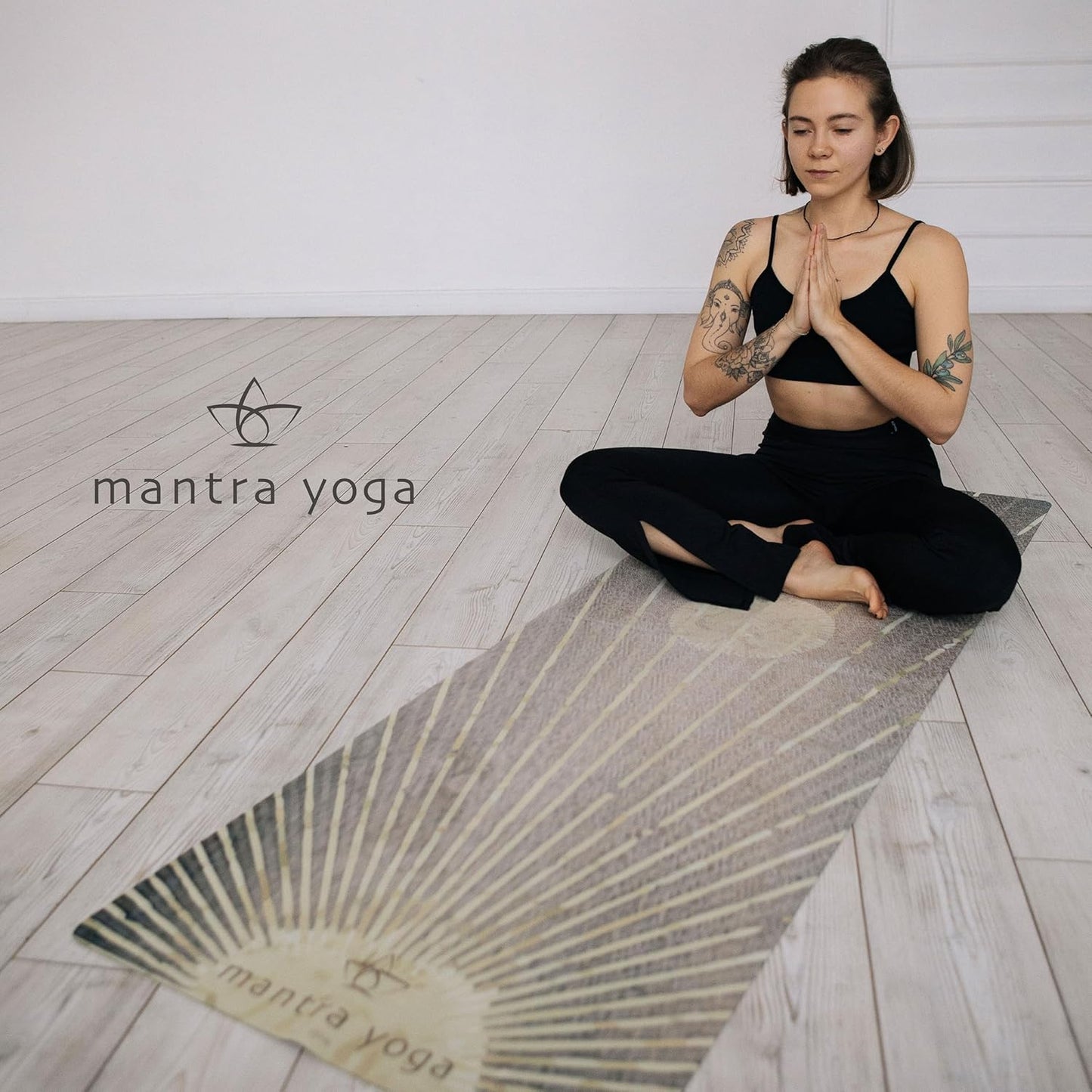 Mantra Yoga Travel PRO 1.5mm with Knee Pad - Foldable Fitness & Exercise Mat with Bag | Lightweight, Compact & Eco-Friendly | Non-Slip & Washable | For All Types of Yoga | 72" L x 24" W | 2.6 lbs
