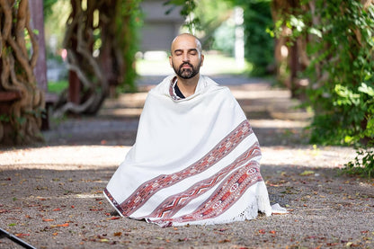 Meditation Shawl or Blanket, Exotic Shawl/Wrap, Oversize Scarf or Stole. Unisex