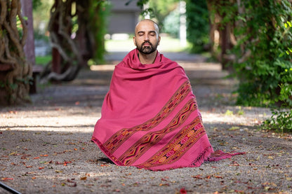 Meditation Shawl or Blanket, Exotic Shawl/Wrap, Oversize Scarf or Stole. Unisex