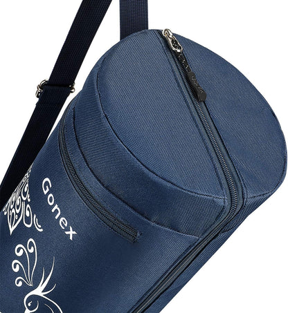 Gonex Yoga Mat Bag, Yoga Mat Carrier Full-Zip Exercise Yoga Mat Carry Bag for Women Men with 2 Multi-Functional Storage Cargo Pockets Extra Wide Adjustable Shoulder Strap