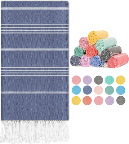 Turkish Beach Towels Vacation Essentials Yoga Blanket Pool Workout Towel Oversized Sand Free Quick Dry Lightweight Meditation Supplies Mat Cover Surf Boat River Float Accessories Gym Excise Stuff