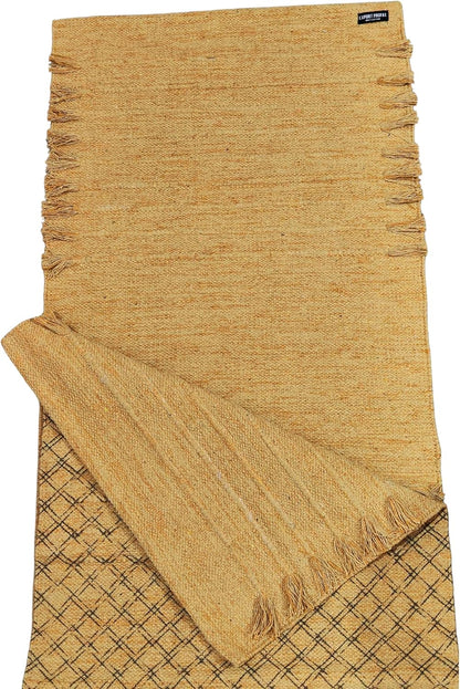 Indian Handmade100 % Organic Anti Skid Multi Colour Cotton Yoga Mat - Eco-Friendly Hand-Woven Rug - Non-Slip & Thick (24”x72”x5mm) for Hot yoga & Everyday Fitness at Home - Comfortable & Foldable Extra-Long Mat